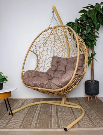 Кресло для двоих Home бежевое